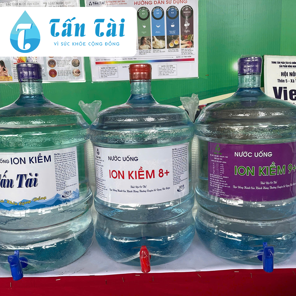 Combo nước uống ION KIỀM đóng bình